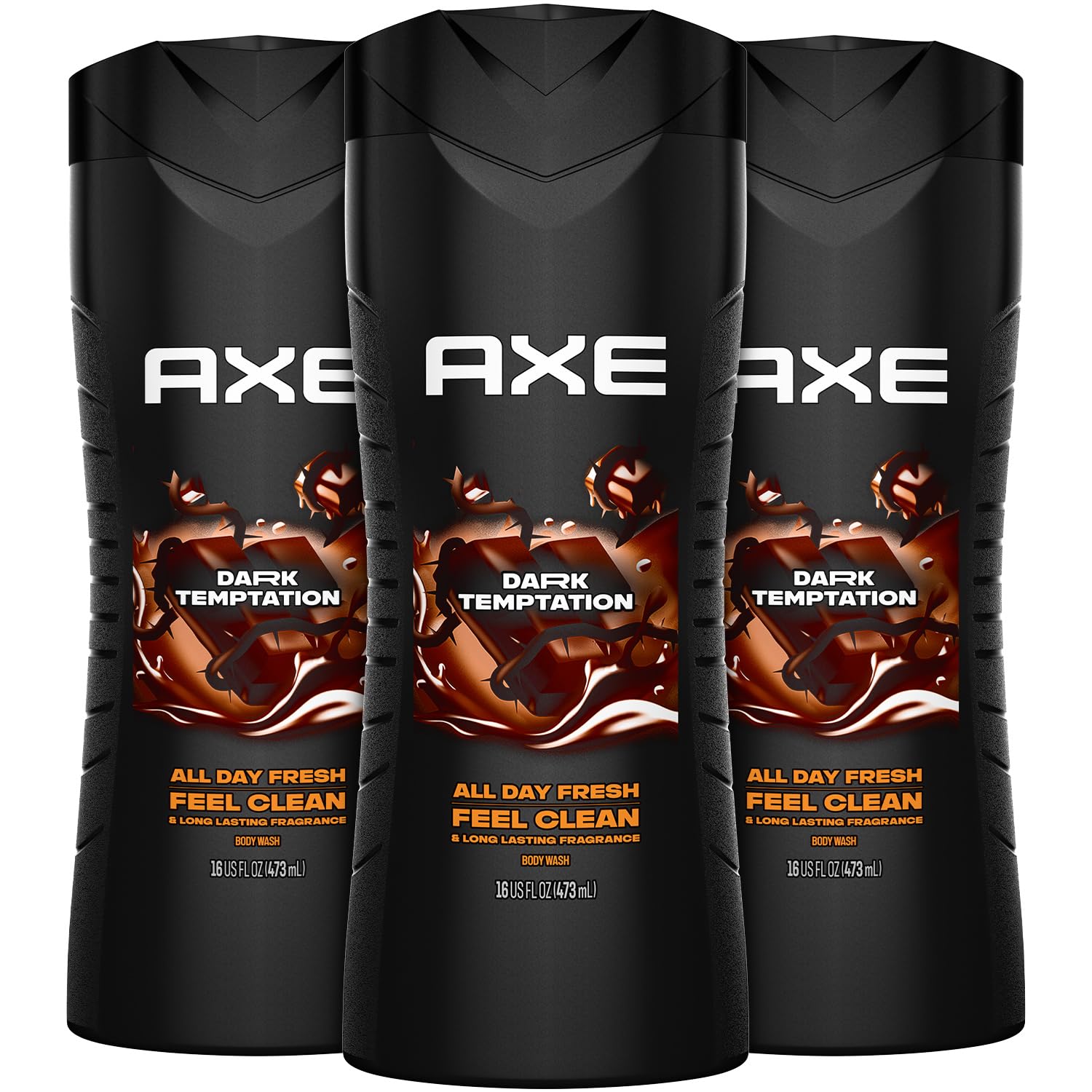 Amazon.com : AXE Men's Body Wash, Dark Temptation, 3-Pack, 12H